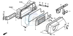 FES250 FORESIGHT drawing AIR CLEANER