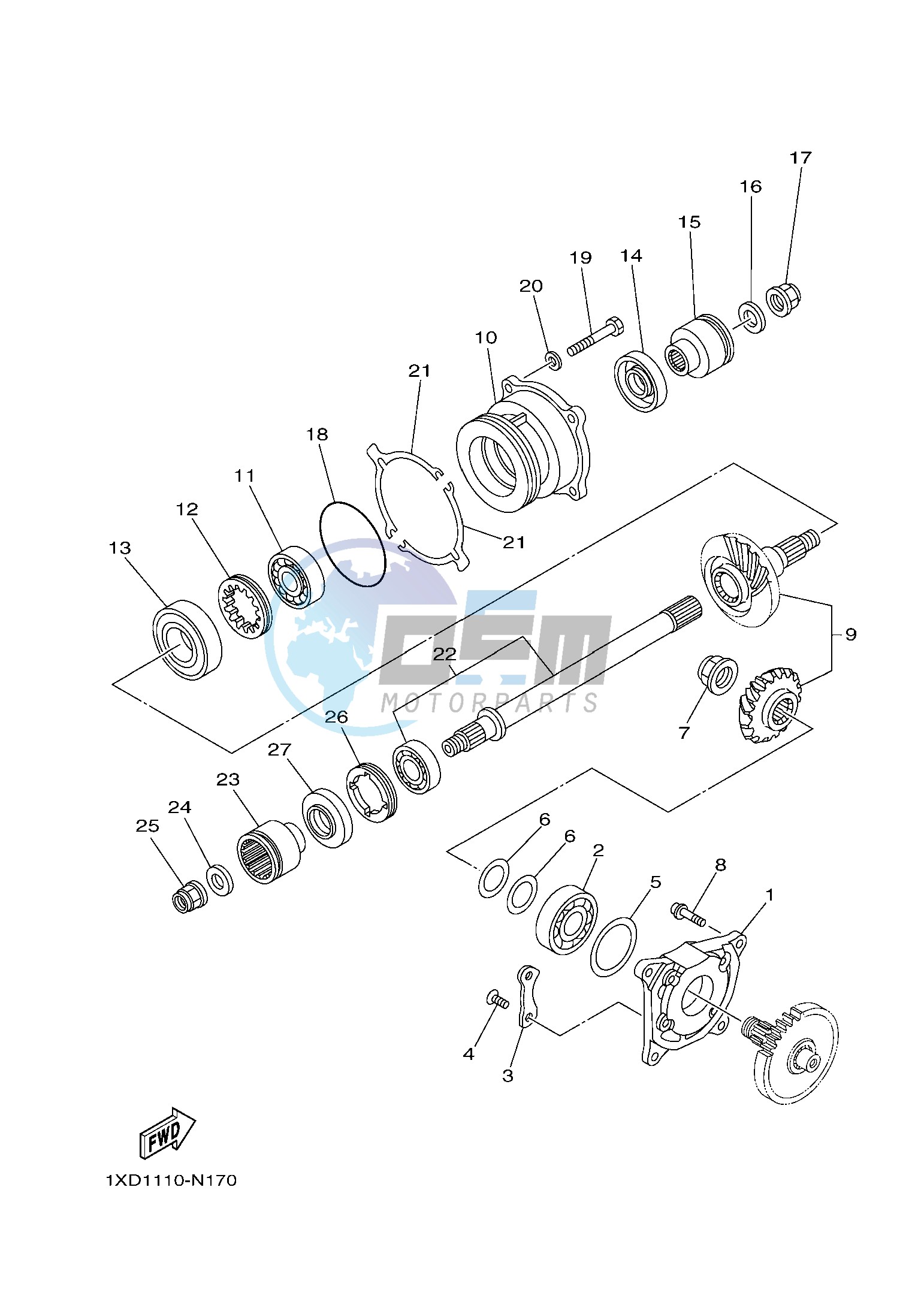 MIDDLE DRIVE GEAR