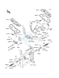 VN 2000 A [VULCAN 2000] (A6F-A7F) A6F drawing FOOTRESTS