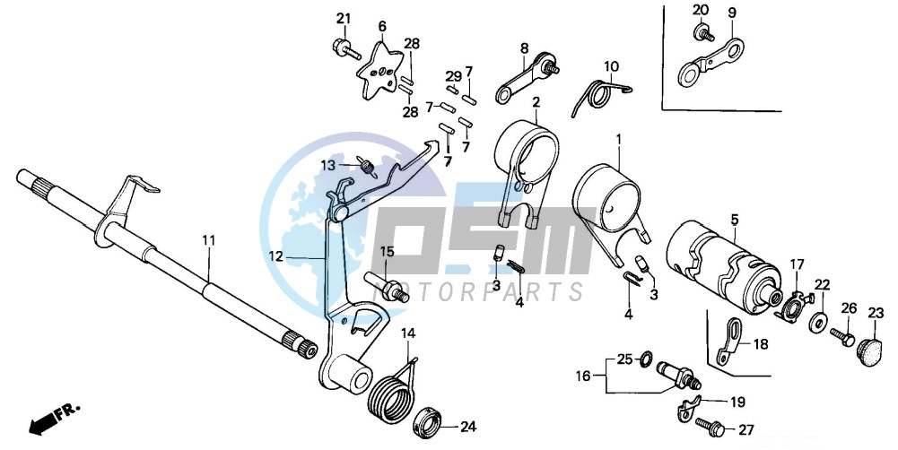 GEARSHIFT FORK/ GEARSHIFT DRUM