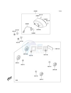 KSF 90 A [KFX90] (A7F-A9S) A7F drawing TAILLIGHT-- S- -