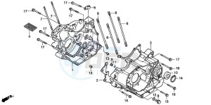 TRX200D FOURTRAX drawing CRANKCASE