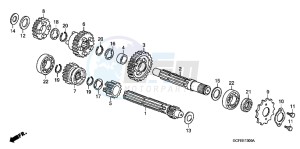 CRF70FB CRF70F ED drawing TRANSMISSION