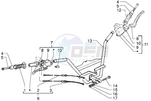 X9 250 drawing Handlebars - Master cylinder