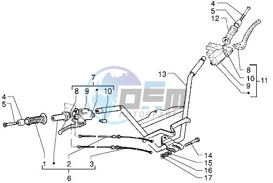 Handlebars - Master cylinder