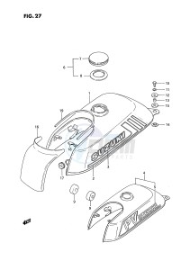 PV50 (E15) drawing FUEL TANK (MODEL D H E15,MODEL H E43)