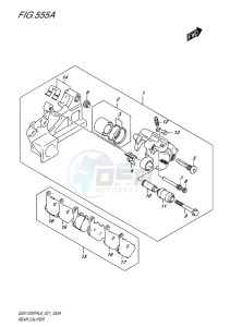 GSX-1250F ABS EU drawing REAR CALIPER