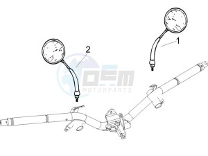 Liberty 125 4t ptt e3 (F) France drawing Mirrors