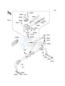 KVF 750 A [BRUTE FORCE 750 4X4] (A1) A1 drawing FRONT MASTER CYLINDER