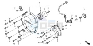 CB1300A CB1300SUPER FOUR drawing RIGHT CRANKCASE COVER