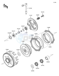 KX85-II KX85DFF EU drawing Clutch