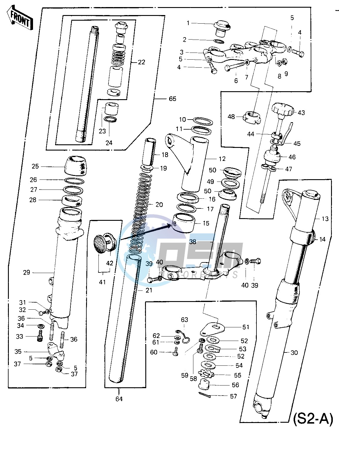 FRONT FORK -- S2-A- -