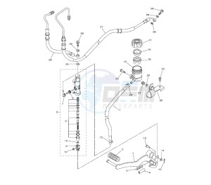 FZ8-SA 800 drawing REAR MASTER CYLINDER