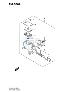 UH125 ABS BURGMAN EU drawing REAR MASTER CYLINDER