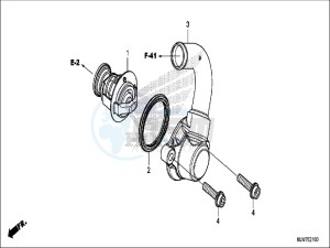 CB500FAH CB500F ED drawing THERMOSTAT