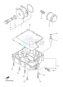 XJ6N 600 XJ6-N (NAKED) (B611 B612) drawing OIL CLEANER