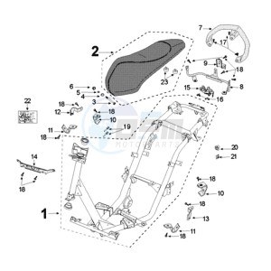 KISBEE MX drawing FRAME AND SADDLE