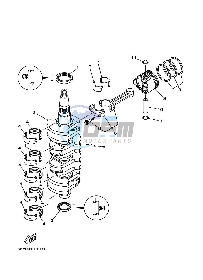 CRANKSHAFT--PISTON