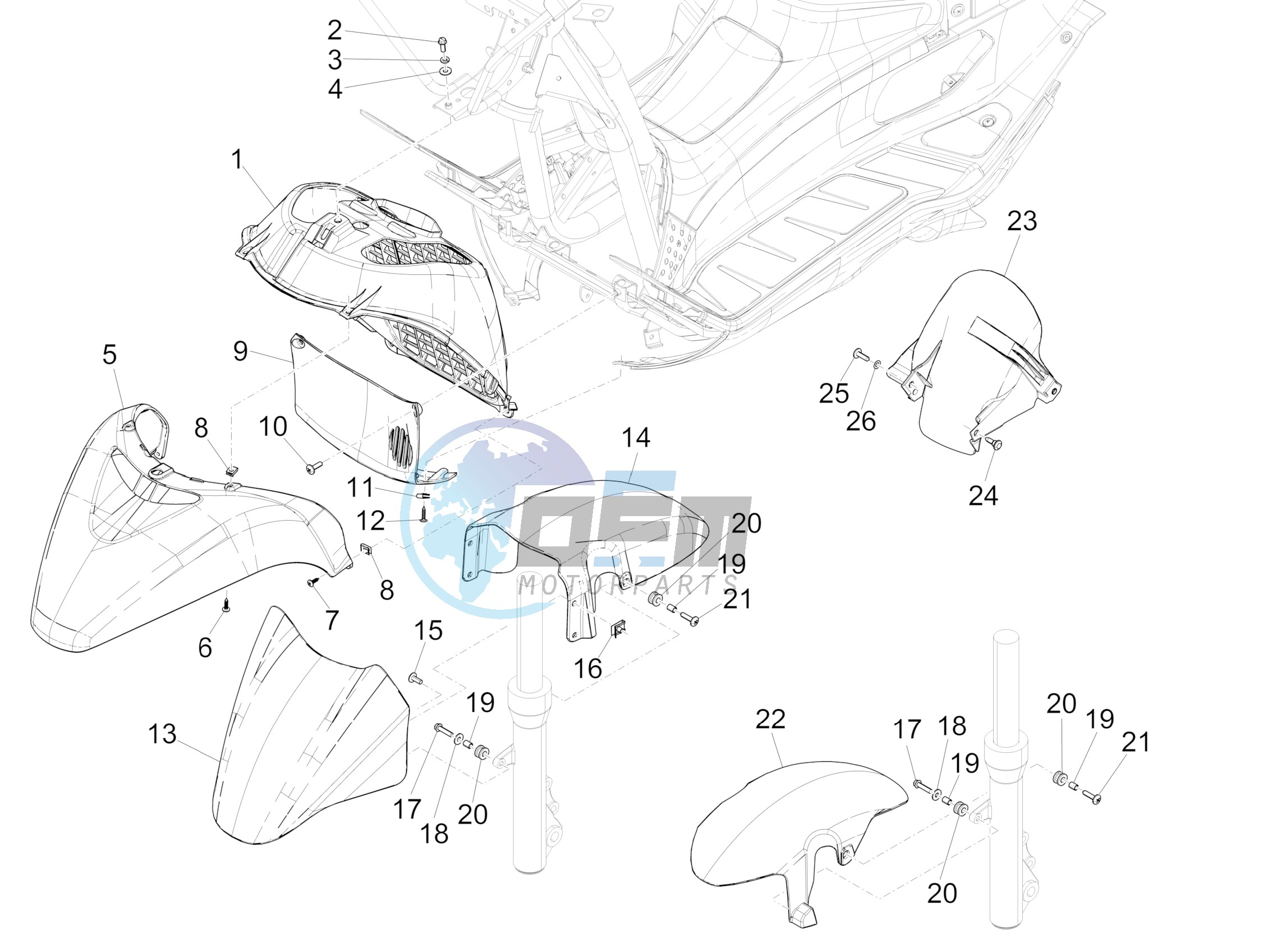 Wheel huosing - Mudguard