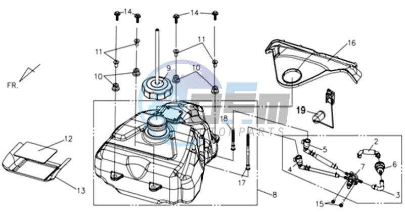 FUEL TANK - FUEL CUT