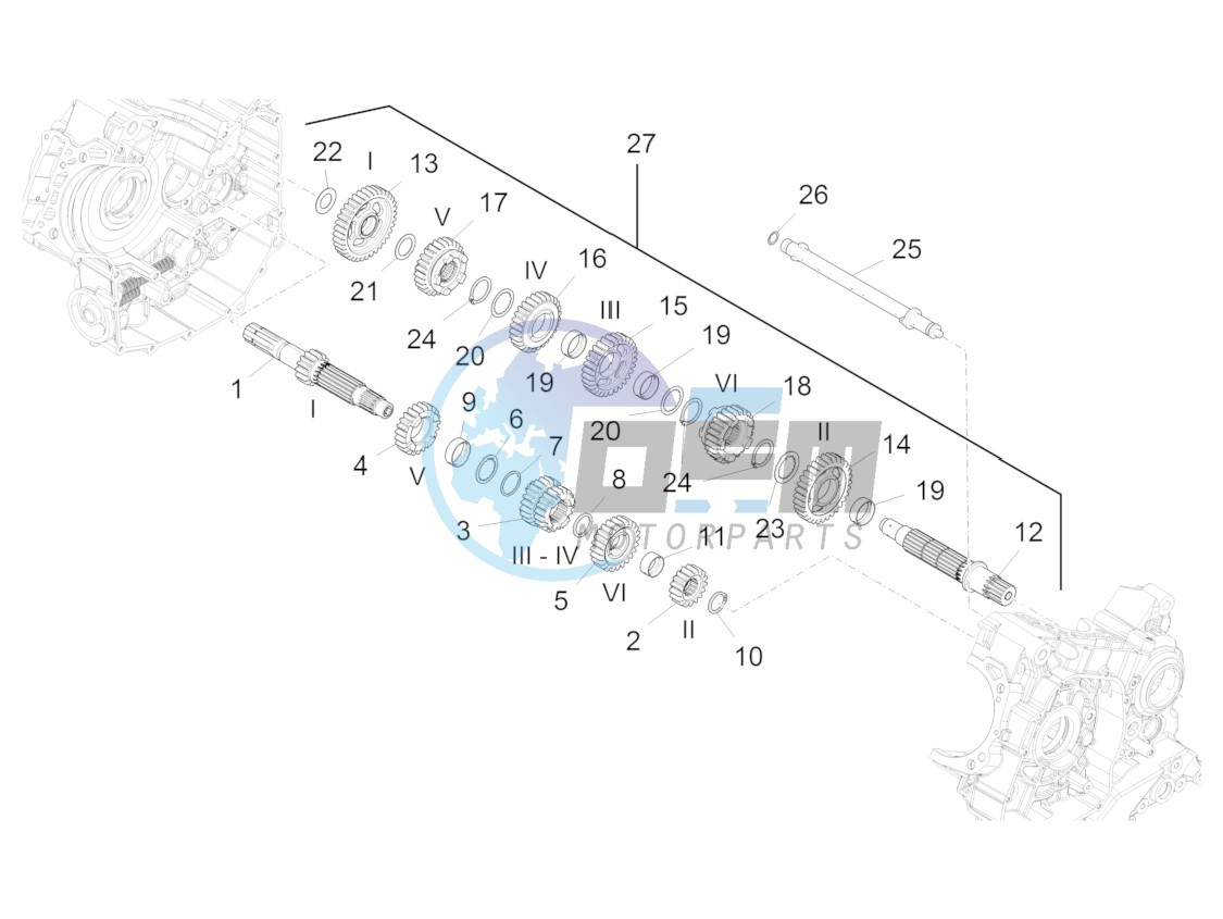 Gear box - Gear assembly