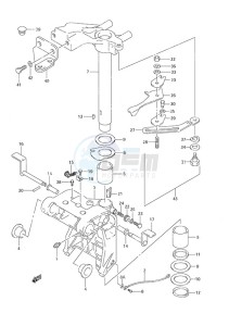 DF 30 drawing Swivel Bracket S/N 371001 to 371162