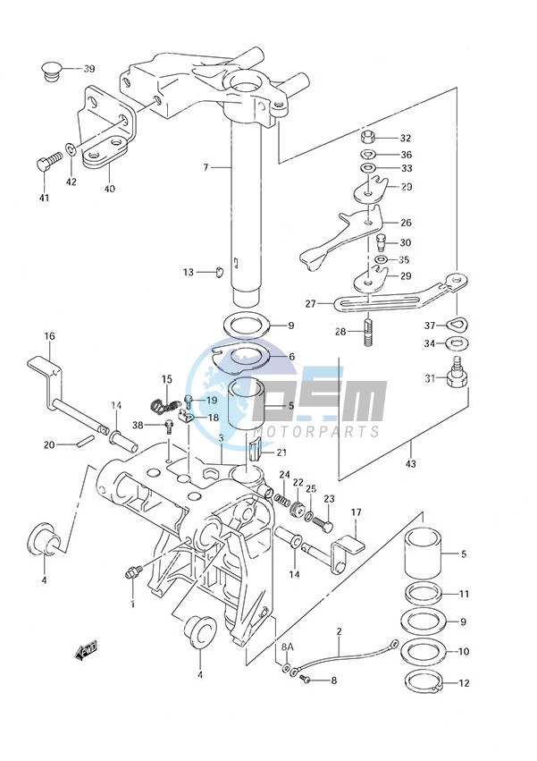 Swivel Bracket S/N 371001 to 371162