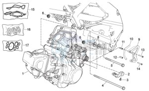 RXV-SXV 450-550 Enduro-Supermotard drawing Engine