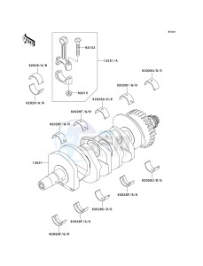 ZX 600 M [NINJA ZX-6RR] (M1) [NINJA ZX-6RR] drawing CRANKSHAFT