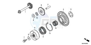 CBR1000RRE Fireblade 2ED drawing STARTING CLUTCH