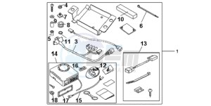 CBR1000RA9 ED / ABS REP drawing KIT ALARM SYSTEM