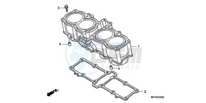 CB1300SA9 UK - (E / ABS BCT MKH MME TWO) drawing CYLINDER