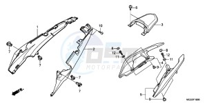 NC700XC drawing SEAT COWL