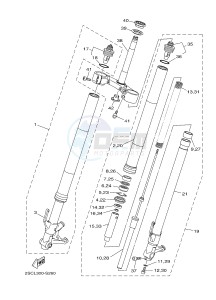 MT-09 TRACER MT09TRA TRACER 900 (2SCT) drawing FRONT FORK