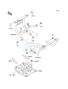 KLF250 KLF250A6F EU GB drawing Guard(s)