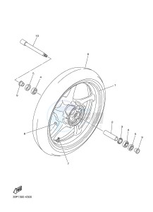 FZ8-S FZ8 FAZER 800 (42PN) drawing FRONT WHEEL