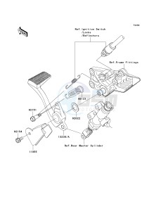 ZG 1400 B [CONCOURS 14] (8F-9F) B8F drawing BRAKE PEDAL_TORQUE LINK