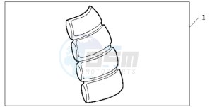 CBF600NA9 Europe Direct - (ED / ABS) drawing TANK PAD 2