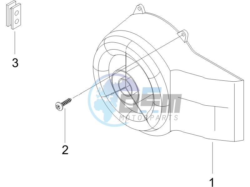 Flywheel magneto cover - Oil filter