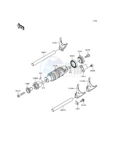 VERSYS 650 ABS KLE650FGF XX (EU ME A(FRICA) drawing Gear Change Drum/Shift Fork(s)