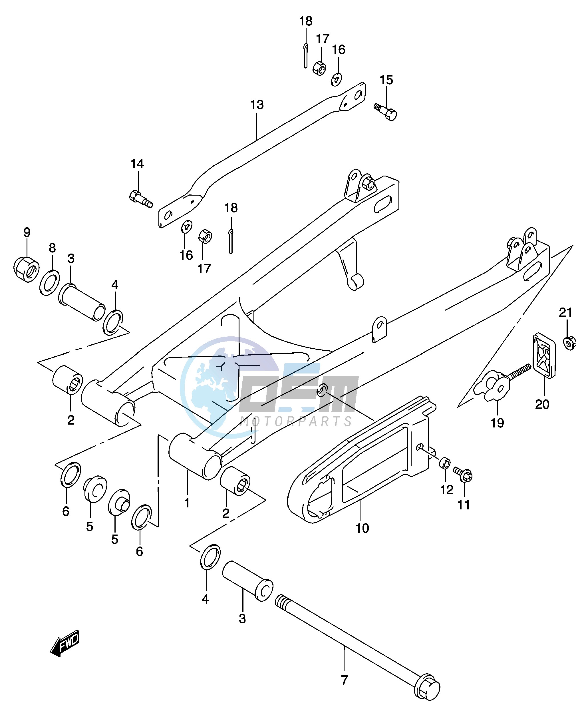 REAR SWINGING ARM