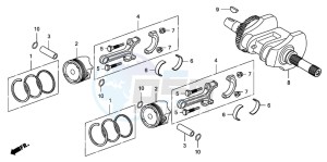 FJS400D SILVER WING drawing CRANKSHAFT/PISTON