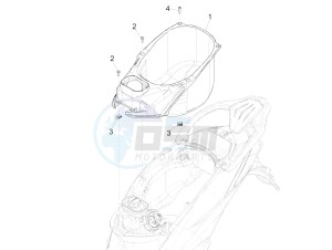 Liberty 125 iGet 4T 3V ie ABS (APAC) drawing Helmet housing - Undersaddle