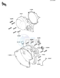 KX 80 C [KX80] (C2) [KX80] drawing ENGINE COVERS -- 82 KX80-C2- -