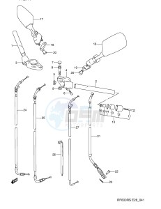 RF600R (E28) drawing HANDLE BAR (MODEL P)