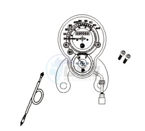 ALLO 50 25 KM/H L6 drawing DASHBOARD / ODOMETER CABLE  / WIRE HARNESS