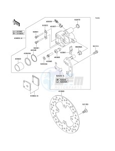 KVF 360 B [PRAIRIE 360] (B6F-B9F) B9F drawing FRONT BRAKE