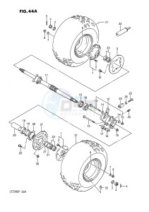 LT230E (E28) drawing REAR WHEEL (MODEL J K)