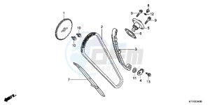 CBR125RWB CBR125RW E drawing CAM CHAIN/ TENSIONER