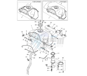 XTZ SUPER TENERE 1200 drawing FUEL TANK